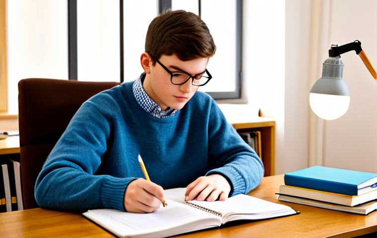 Studying for the Exam**

"A young, professional civil engineering student, fully clothed in a modest sweater and jeans, studying at a desk piled with books and notes under a warm lamp, perfect anatomy, correct proportions, well-formed hands, proper finger count, natural pose, safe for work, appropriate content, professional, family-friendly. Focus on the dedication and hard work involved in exam preparation. Background: a cozy, well-lit student apartment in Berlin."

**