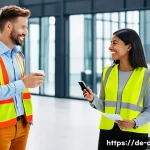 Home 21 토목공학자들의 네트워크 형성 방법 - **Prompt:** A diverse group of professional construction engineers, both male and female, in modern ...