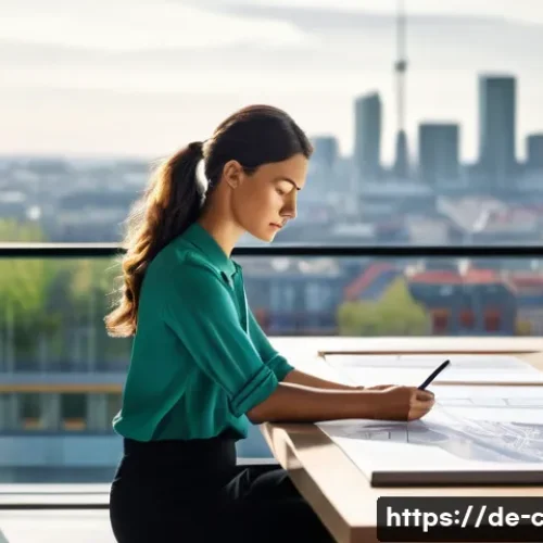 Home 31 토목기사와 건축기사의 차이점 - **Prompt 1: The Visionary Architect at Work**
"A talented architect, a woman in her late 30s wit...