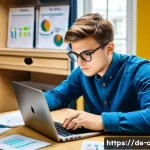 토목기사 필기시험 합격 비법 - A focused study scene showing a German civil engineering student at a desk surrounded by detailed mi...