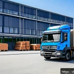 토목공학 실무에서의 비용 절감 방법 - A modern construction site focused on efficient material procurement and storage for civil engineeri...