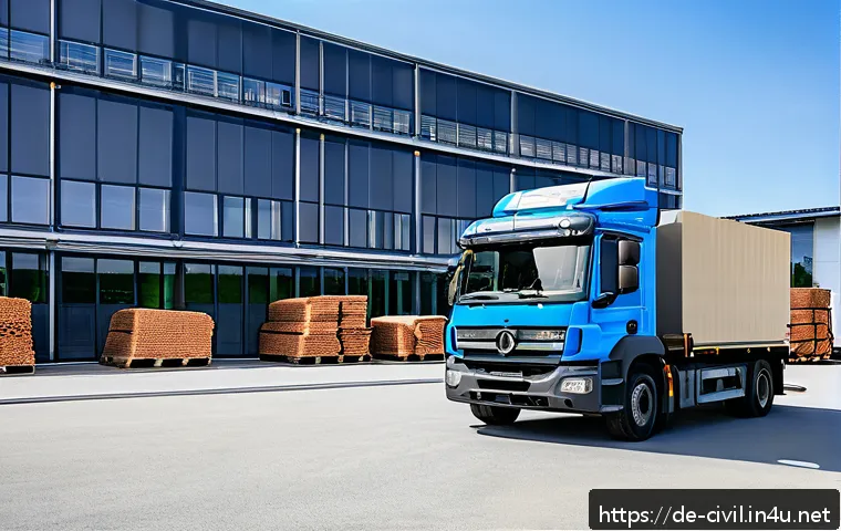토목공학 실무에서의 비용 절감 방법 - A modern construction site focused on efficient material procurement and storage for civil engineeri...